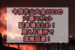 今宿花火大会2026の穴場スポット･駐車場まとめ！見える場所で混雑回避！