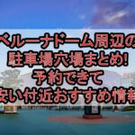 ベルーナドーム(西武ドーム)周辺の駐車場穴場まとめ!予約できて安い付近おすすめ情報