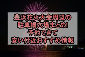 豊浜花火大会周辺の駐車場穴場まとめ!予約できて安い付近おすすめ情報