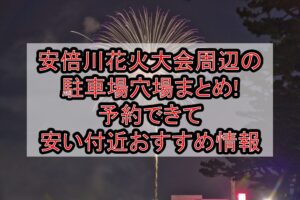 安倍川花火大会周辺の駐車場穴場まとめ!予約できて安い付近おすすめ情報