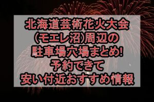 北海道芸術花火大会(モエレ沼)周辺の駐車場穴場まとめ!予約できて安い付近おすすめ情報