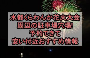 水都くらわんか花火大会周辺の駐車場穴場まとめ!予約できて安い付近おすすめ情報