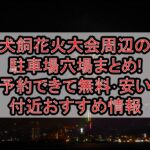 犬飼花火大会周辺の駐車場穴場まとめ!予約できて無料･安い付近おすすめ情報