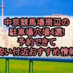 中京競馬場周辺の駐車場穴場4選!予約できて安い付近おすすめ情報