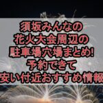 須坂みんなの花火大会周辺の駐車場穴場まとめ!予約できて安い付近おすすめ情報