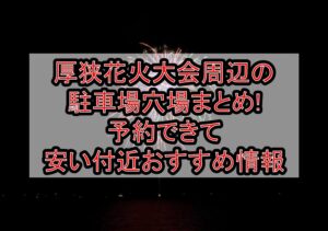 厚狭花火大会周辺の駐車場穴場まとめ!予約できて安い付近おすすめ情報
