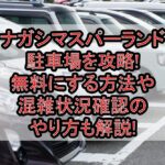 ナガシマスパーランド駐車場を攻略!無料にする方法や混雑状況確認のやり方も解説!