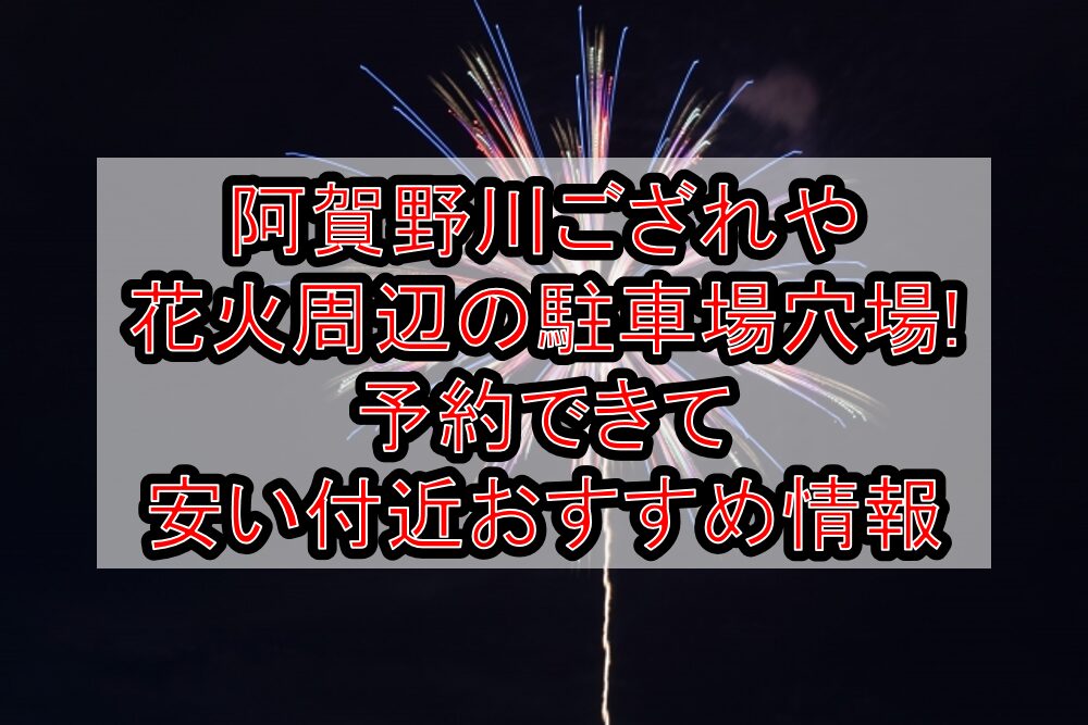 阿賀野川ござれや花火周辺の駐車場穴場まとめ!予約できて安い付近おすすめ情報