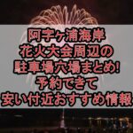 阿字ヶ浦海岸花火大会周辺の駐車場穴場まとめ!予約できて安い付近おすすめ情報