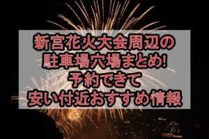 新宮花火大会周辺の駐車場穴場まとめ!予約できて安い付近おすすめ情報