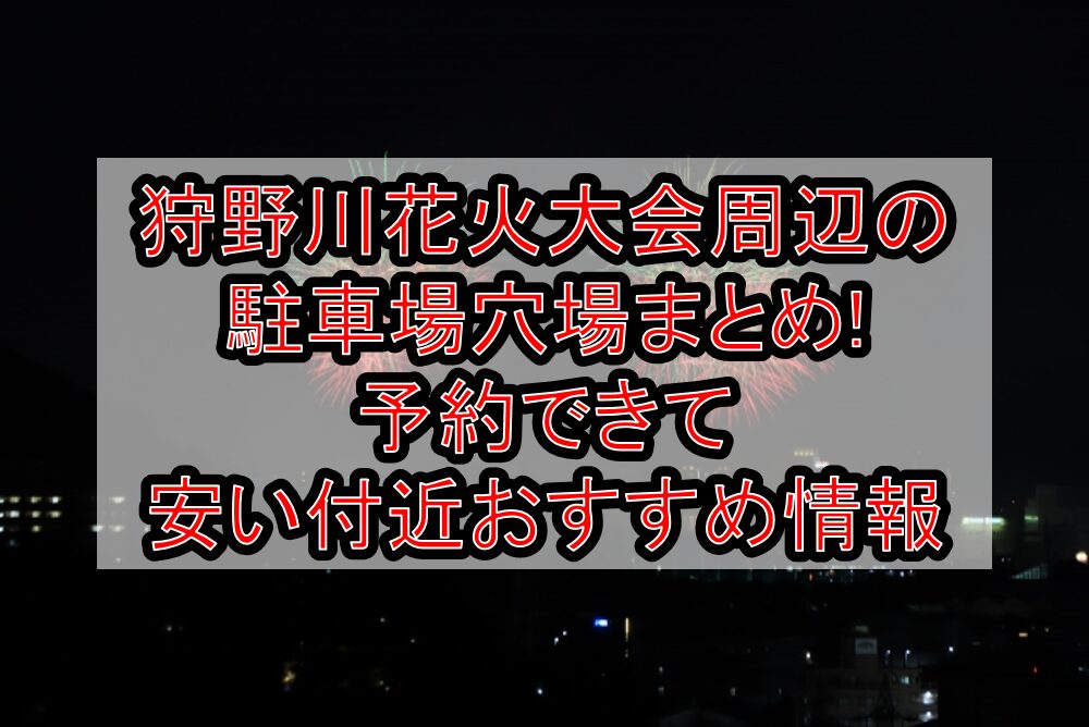 狩野川花火大会周辺の駐車場穴場まとめ!予約できて安い付近おすすめ情報