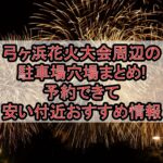 弓ヶ浜花火大会周辺の駐車場穴場まとめ!予約できて安い付近おすすめ情報
