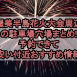 渥美半島花火大会周辺の駐車場穴場まとめ!予約できて安い付近おすすめ情報