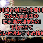 川崎市制記念多摩川花火大会周辺の駐車場穴場まとめ!予約できて安い付近おすすめ情報