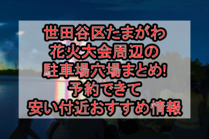 世田谷区たまがわ花火大会周辺の駐車場穴場まとめ!予約できて安い付近おすすめ情報